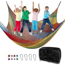 14.7x9.8FT Multicolor Climbing Cargo Net for Treehouse