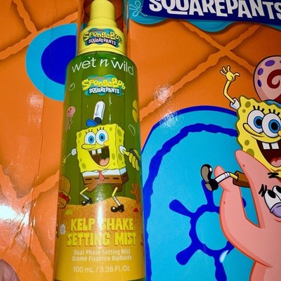 Wet N Wild SpongeBob SquarePants Kelp Shake Makeup Dual Phase Setting Mist NEW