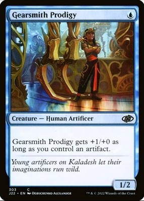 X 1 Gearsmith Prodigy NM-M J22 303 MTG Magic The Gathering