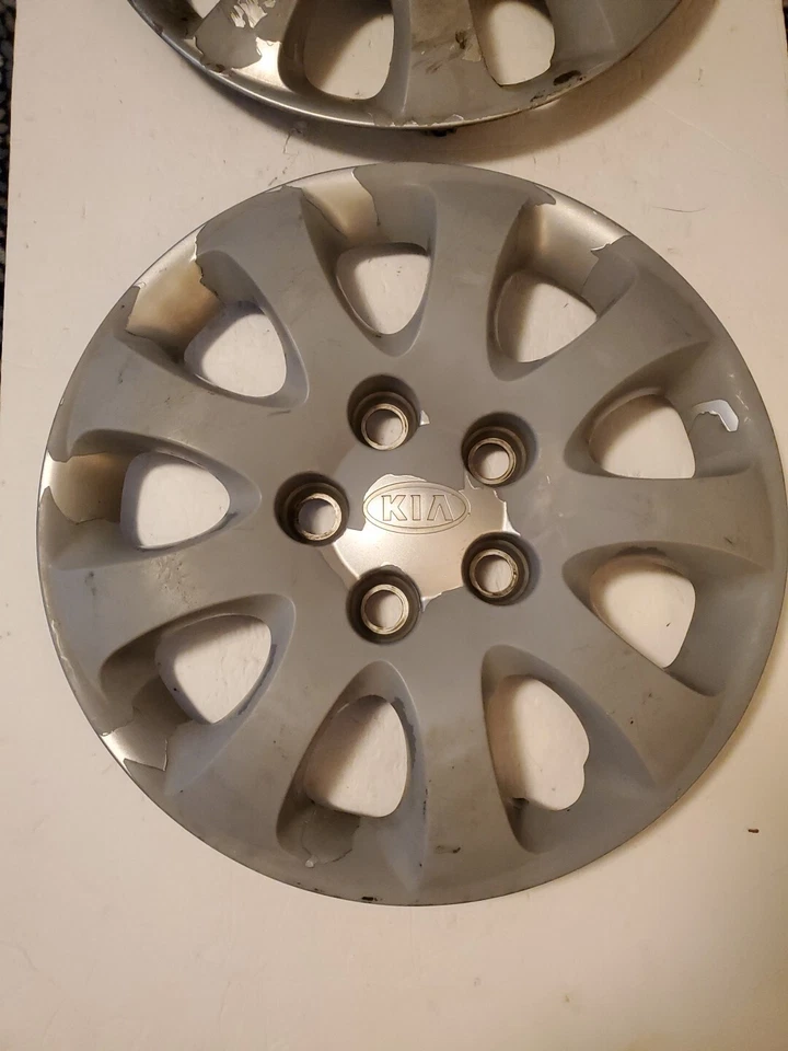 LOTE de 2) Tapacubos cubierta de rueda OEM Kia Sedona 2004 2005 15" OEM Foto 2 de 4