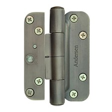 Andersen Hinge For French Wood Double Doors Right Hand Distressed Nickel Hinge