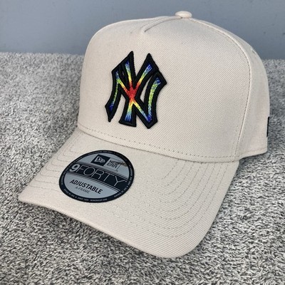 New Era New York Yankees Cream Tie Dye Exclusive 9FORTY A-Frame Snapback Hat Cap