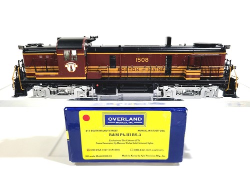 Overland OMI B&M Alco RS-3 Boston & Maine #1508 HO modelo de latón #AZ-1027-3 | Zustand: New: Other (See Details)