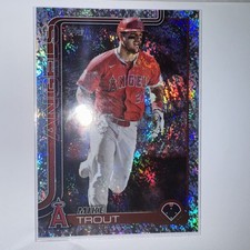 2025 Topps Series 1 Celebration Mike Trout Confetti Foil #200 Angels