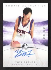 2004-05 SP Authentic Yuta Tabuse #142 Rookie Auto /1499 Phoenix Suns TV2985