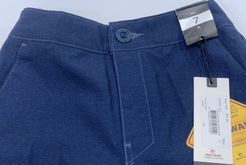 Boys Size 7 Long RIP CURL Blue Walk Board Shorts Elastic *NEW RRP $45.99 - Picture 5 of 5