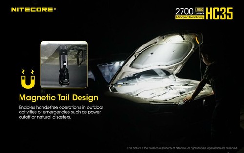 Combo: Faro LED recargable Nitecore HC35 -2700 LM con carga NL2150HPi y UMS2 - Imagen 12 de 12