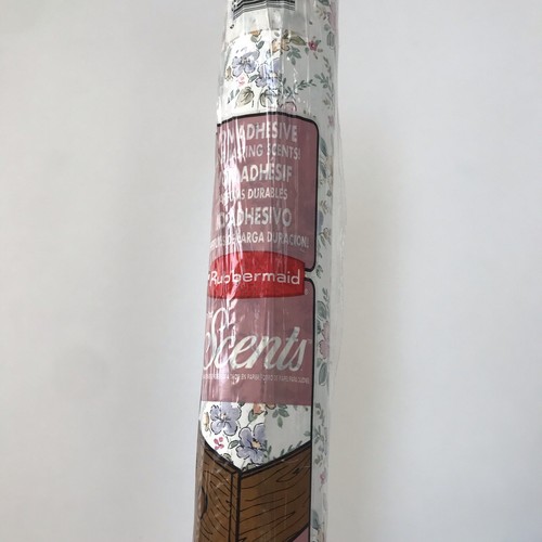 Lot Of 3 Rubbermaid Shelf Liner Contact Paper 80s Retro Floral Scented Vintage - Picture 13 of 18