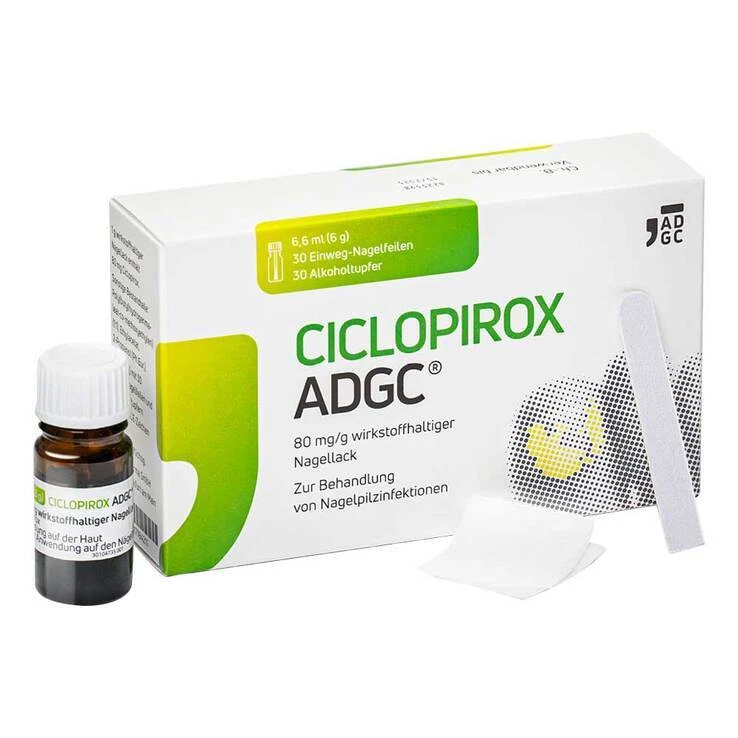 CICLOPIROX ADGC® 80 mg/g wirkstoffhaltiger Nagellack · 6.6 ml · PZN 17184228