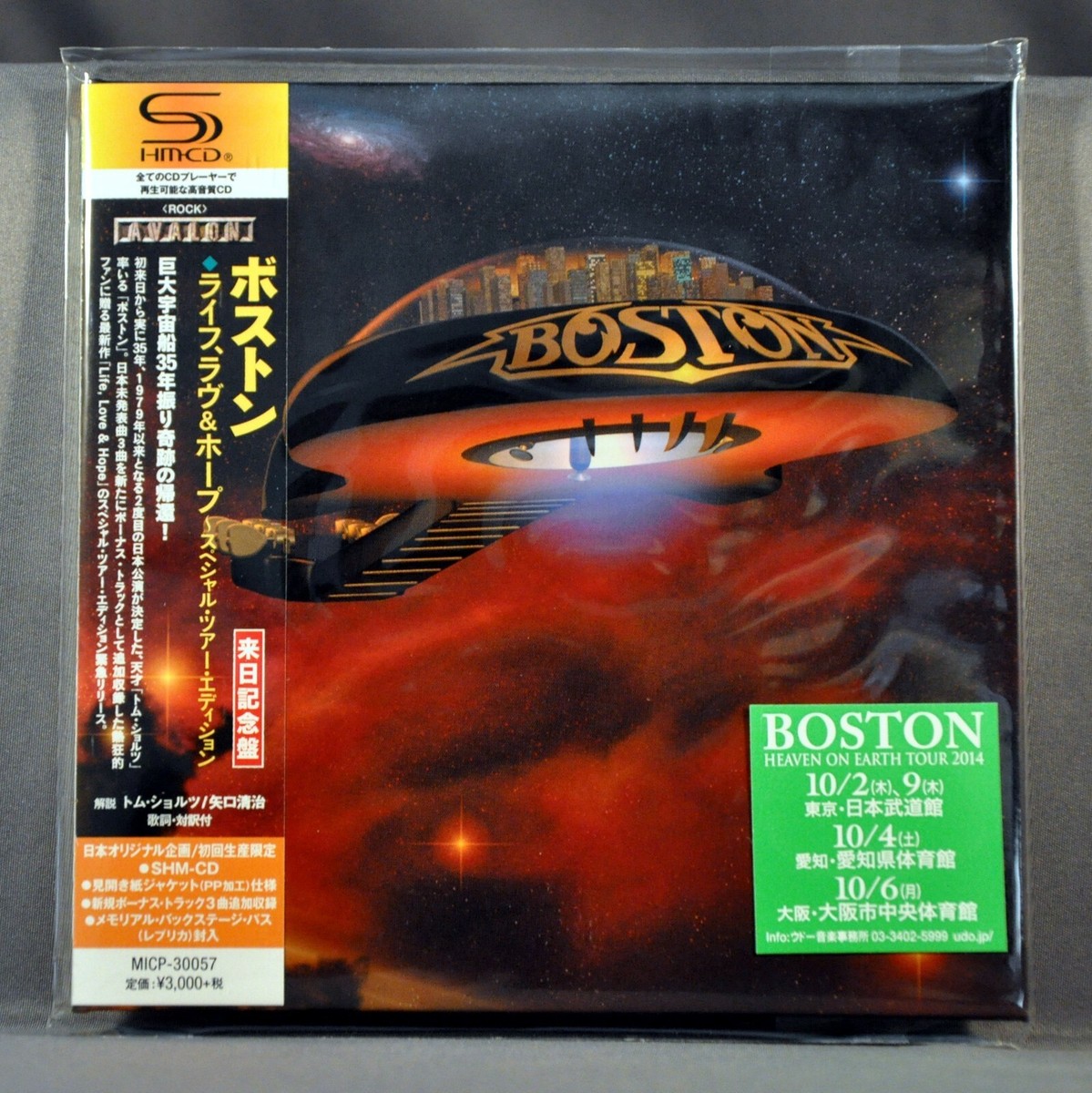 ボストン限定版CD●ライフ、ラヴ&ホープ~スペシャル・ツアー・エディション●中古 BOSTON Life, Love & Hope Spec Tour Ed +4 BO 2014 JAPAN Mini LP SHM