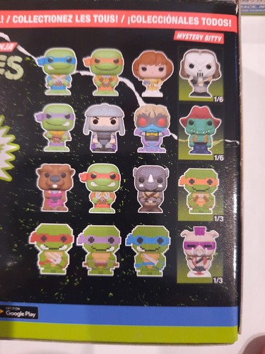 TMNT Funko Bitty Pop! Complete Set 16 Pieces In All Teenage Mutant Turtles NEW - Picture 2 of 9