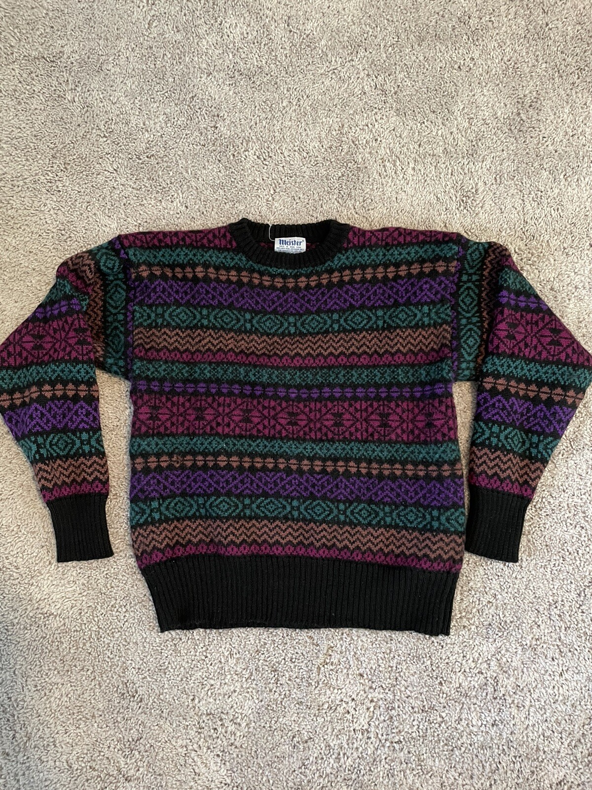 Vintage retro Meister wool sweater 