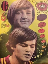 1967 Vintage Magazine Illustration Peter Tork Micky Dolenz The Monkees