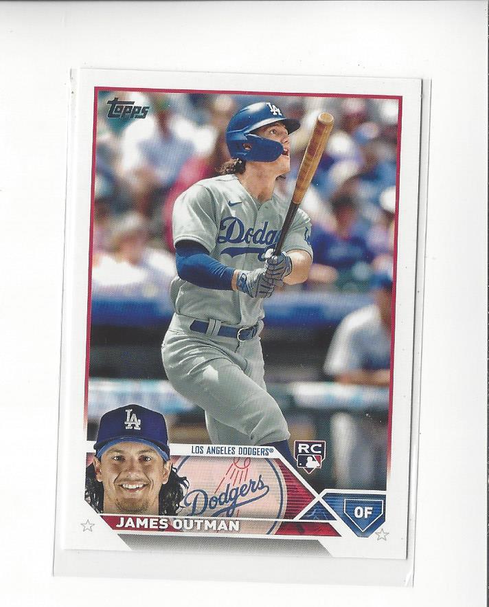 2023 Topps #395 James Outman RC Rookie Dodgers
