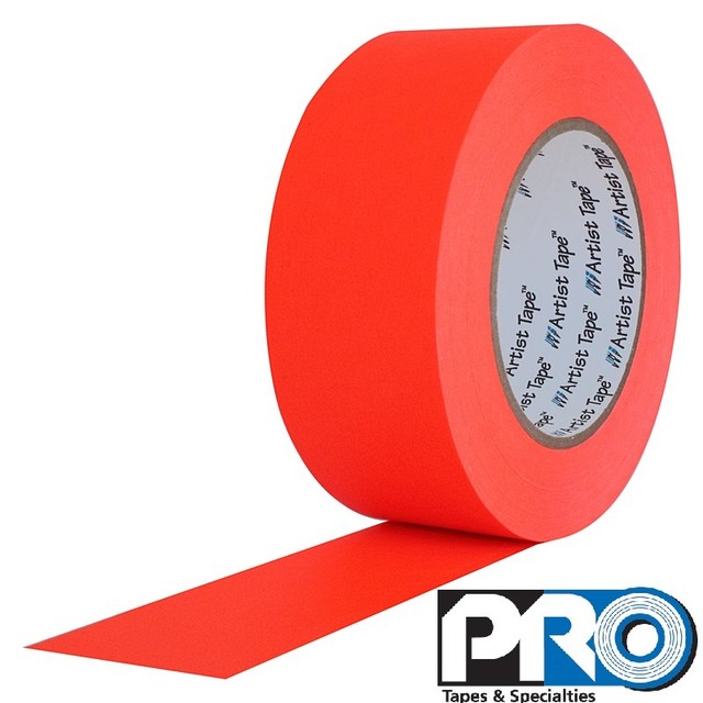 Pro Tapes Artist Tape 3/4 Inch x 60 yards Fluorescent Orange eBay
