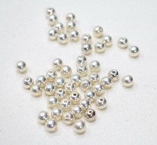 Beads Bright Silver Round Beads 10mm