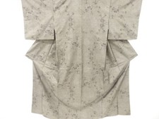 7268379: JAPANESE KIMONO / VINTAGE KIMONO / SILK / DORO OSHIMA TSUMUGI / WOVEN K