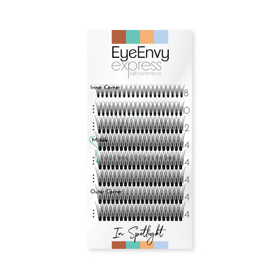 Individuelle Cluster Wimpern im Rampenlicht Knotenfrei D Curl Nerz Dicke Wimpern Set