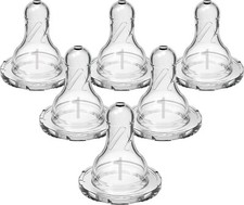 Natural Flow Baby Bottle Narrow Nipple - 6 Count Pack of 1