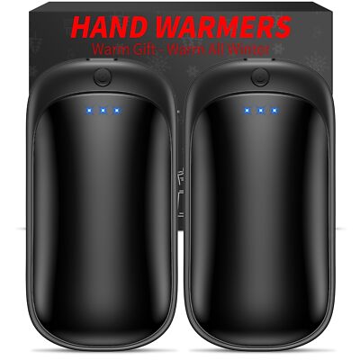 2 Pack Hand Warmers Rechargeable Portable Electric Hand Warmers Reusable USB 2