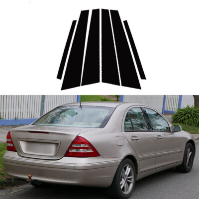 For Mercedes-Benz C-Class (W203) 2001-2007 6x Window Trim Pillar Post