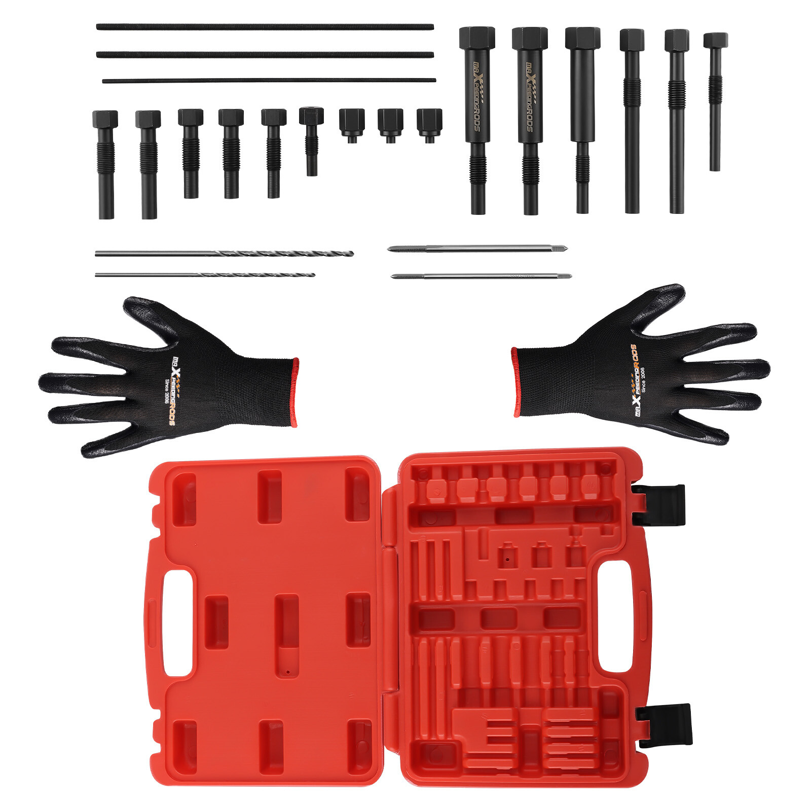 22pc Glow Plug Electrodes Removal Tool Set M8 & M10 Glow Plugs Threads