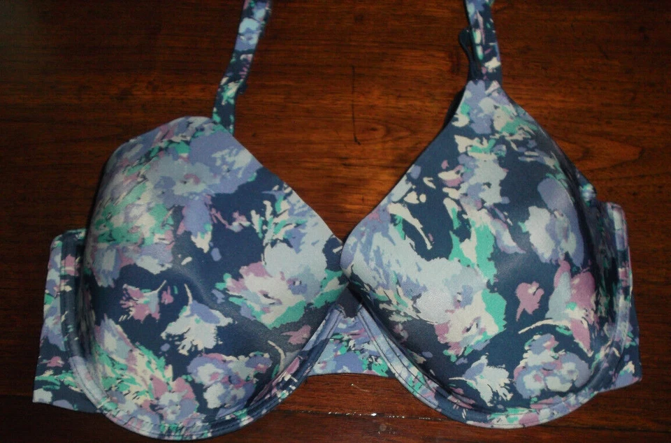 Gilligan & O'Malley Maternity Navy Floral Underwire Nursing Bra Size 40D - Image 2 of 4