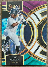 2024 Panini Select Premier Tri-Color Prizm #53 Tre' Morgan Tampa Bay Rays Rookie