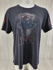 Grunt Style Uncle Sam Patriotic American Freedom Never Dies 1776 T Shirt Mens XL