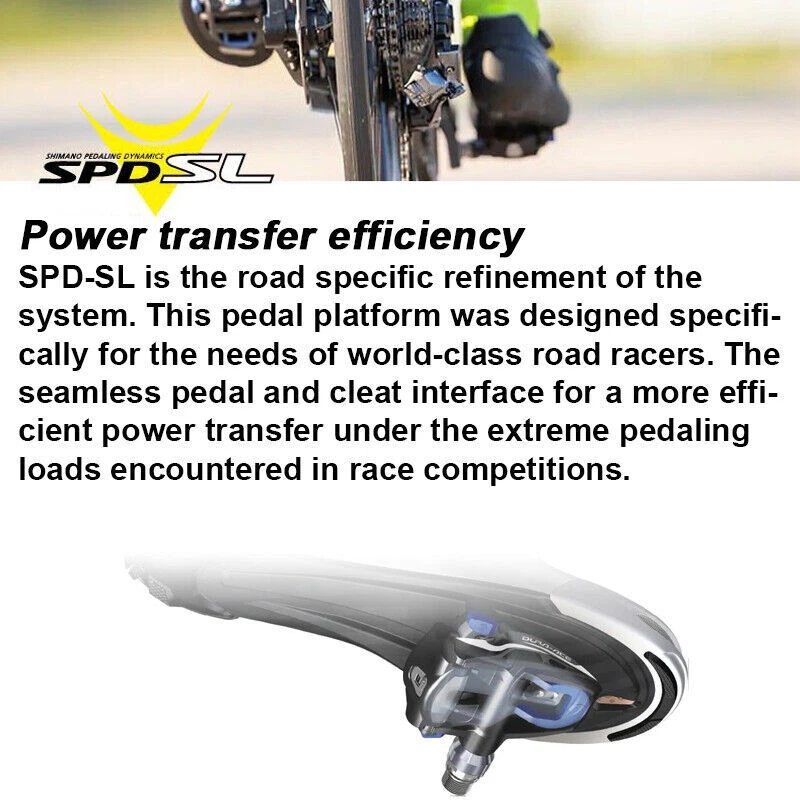 Shimano R540/R550/R7000/R8000 Clipless Carbon Pedal 9/16" SPD-SL Single Release - Image 4 of 4
