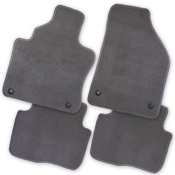 Auto-FußMatten Premium Grau FüR Seat Ibiza 6J 2008 - 2012 Autoteppiche-image