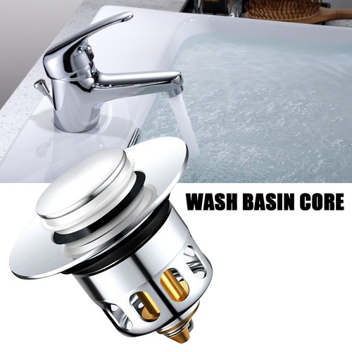 2PCS Bathroom Sink Plug Stopper Wash Basin Core Bounce Pop Up Drain Filter US - Picture 10 of 12