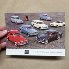 Rare 1963 Original Volvo Postcard Jensen P1800 1800s 1800 122 544 Pamphlet