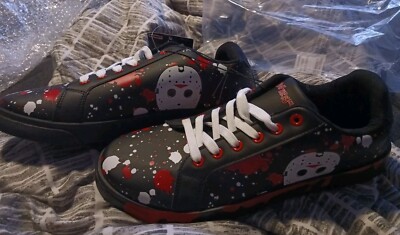 Friday The 13th Mask Splatter Sneaker Shoes Size 11 Brand New Ground Up WB NWT