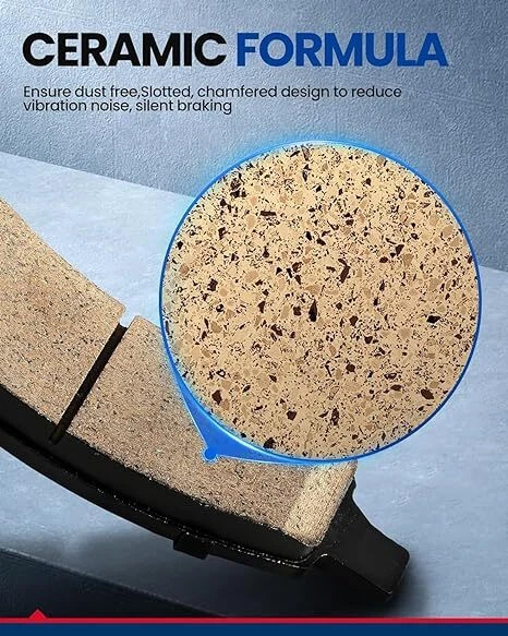 For Chevrolet Express 3500 GMC Savana 3500 Rear Drilled Disc Rotors & Brake Pads - Image 4 of 4