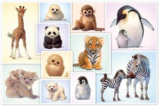 TIERKINDER DER WILDNIS - Schmidt Puzzle 56270- 200 Teile Pcs.