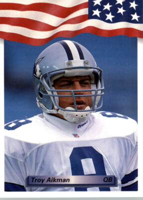 1992 All World Football #130 Troy Aikman - Dallas Cowboys | eBay