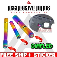 AGGRESSIVE ARMS RAINBOW DIMPLE TRIGGER GRIP HOUSING PINS GL0CK 20 21 29 30 36