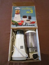 VINTAGE RETRO MOULINEX COFFRET NO 3 DE LUXE BLENDER & GRINDER LIQUIDISER COMPLET