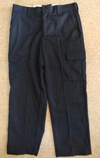 Red Kap men's Navy blue uniform style cargo Pockets work pants size 36x30 