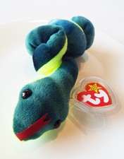 TY BEANIE BABIES BABY ORIGINAL HISSY THE SNAKE PE RETIRED PLUSH ERRORS NEW