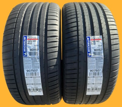 SET OF TWO BRAND NEW 285/40R22 110Y Michelin Pilot Sport 4 SUV Tires 2854022