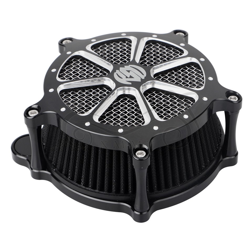 XMMT Black Clear CNC Air Filter Cleaner Intake System for