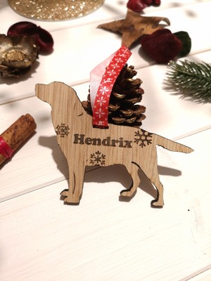 personalised dog christmas ornaments