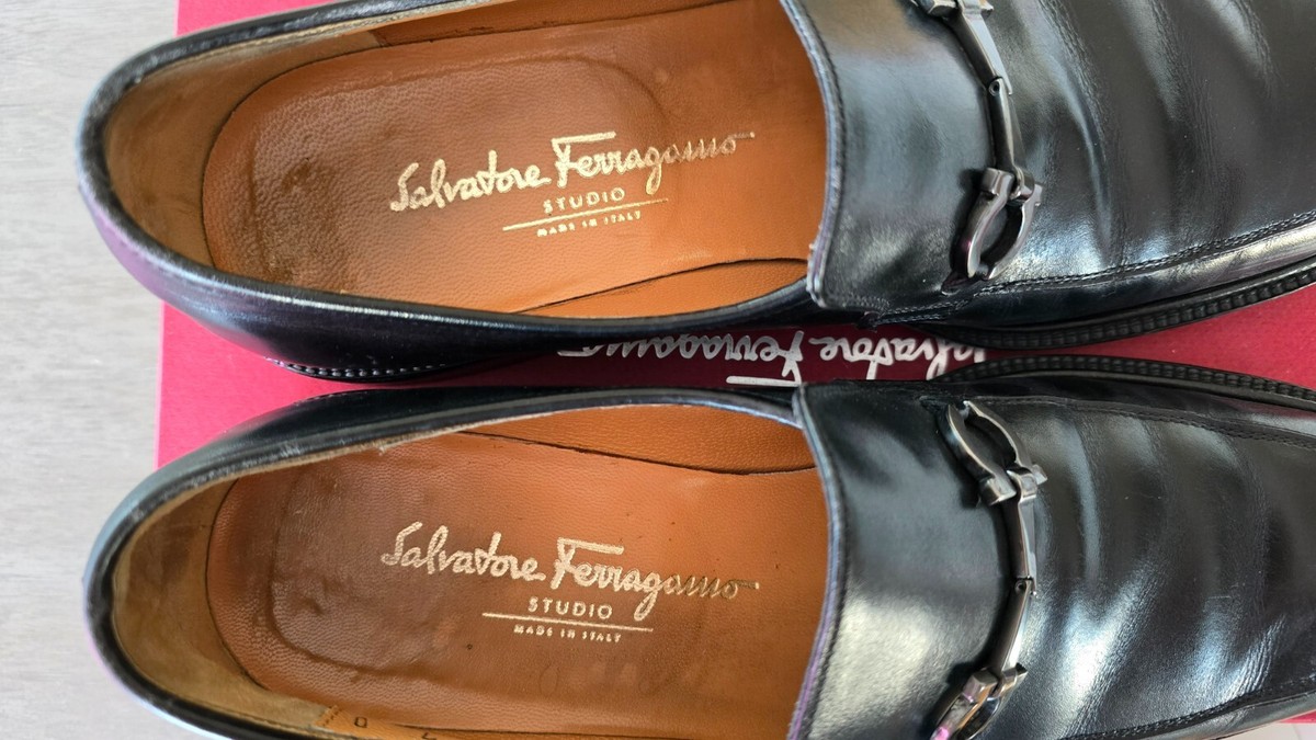 Salvatore Ferragamo Studio Shoes With Black Chrome Gancini 7  display picture 3