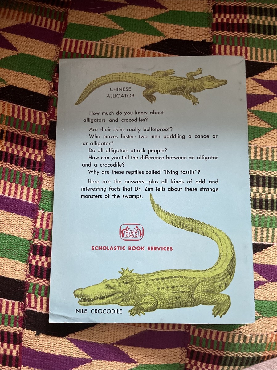 1963 Alligators And Crocodiles by Herbert Zim TW279 Scholastic Book Service  | eBay