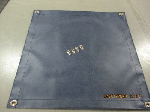 BOAT HATCH COVER WITH TURN BUTTONS, 26" X 26", BLUE, UK MADE, T/BUTTONS OR STUDS - Picture 2 of 4