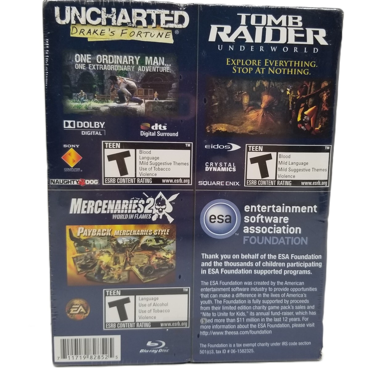 ESA Foundation Game Pack (Uncharted, Tomb Raider, Mercenaries 2