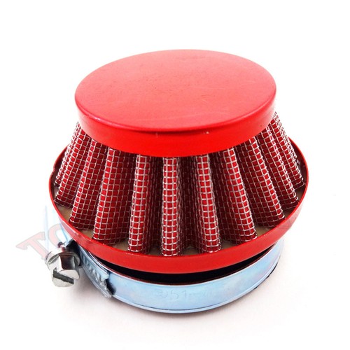 Red 58mm Performance Air Filter For Gas Motorized Bicycle Pocket Bike Mini Moto - Foto 3 di 4