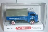 Wiking 033509 Tempo Matador Hochpritsche 1949 - 1952 Transit Transport Flensburg